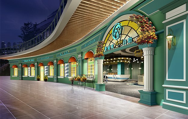 【夏威夷】自助餐餐飲空間設計案例