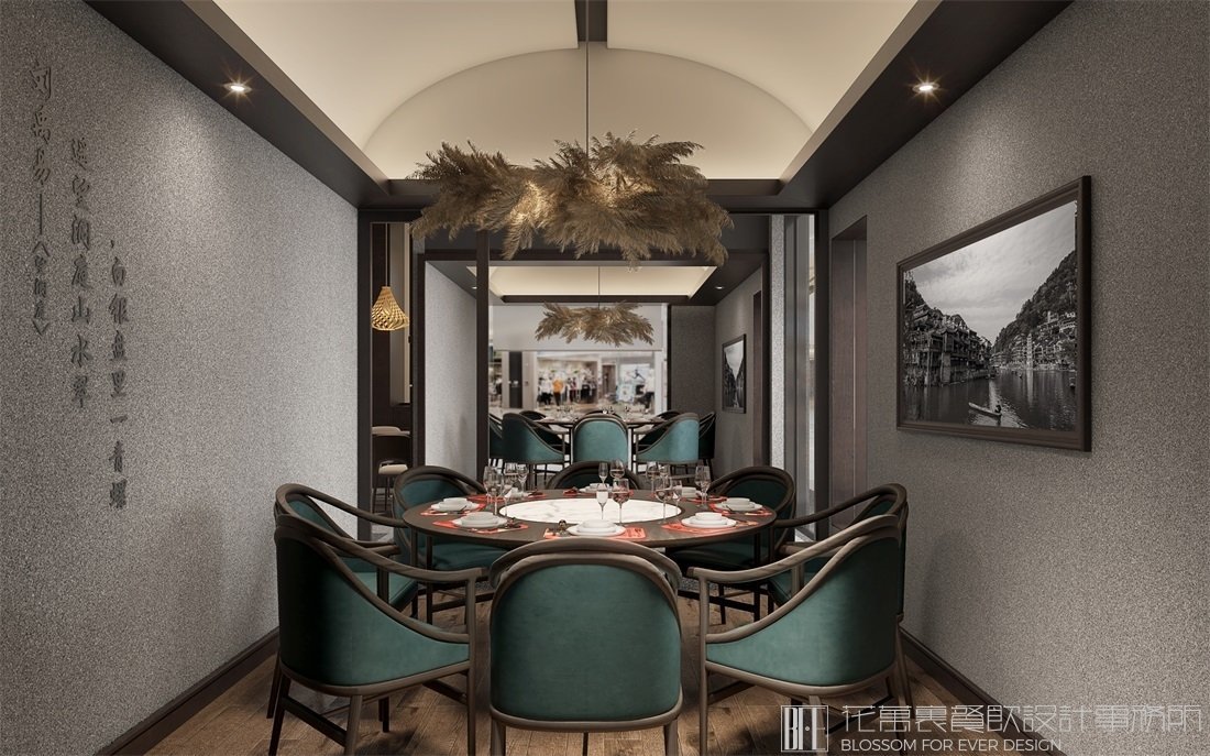 【湘古肴】中餐餐飲空間設(shè)計案例圖片 3