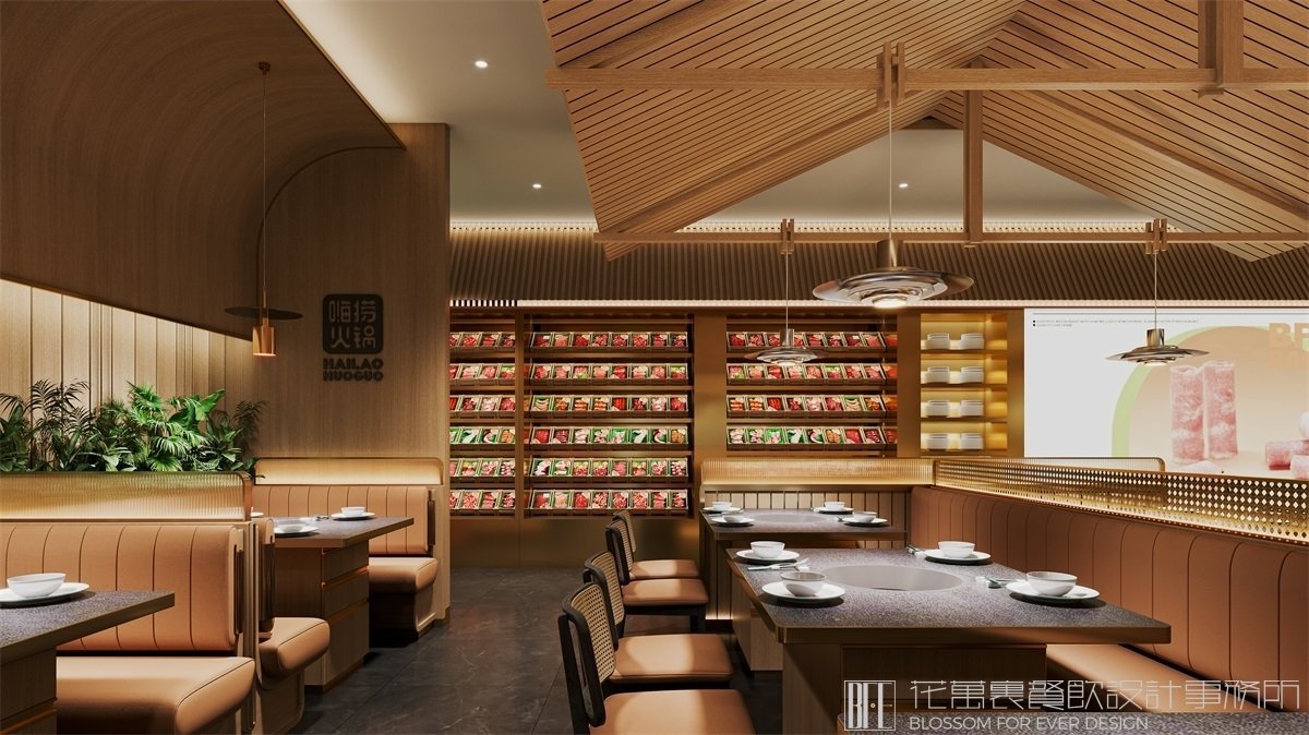 【嗨撈】火鍋店餐飲空間設(shè)計案例圖片 6